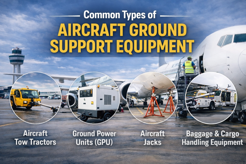 common types of aircraft ground support equipment