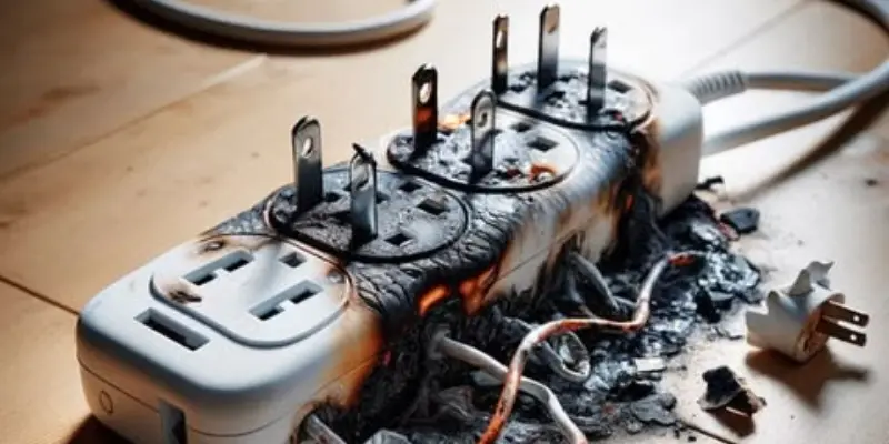 Electrical outlets, cords, and appliances that can pose risks to children