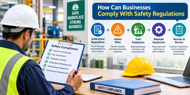 Steps businesses can take to comply with safety regulations
