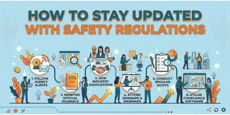 Ways businesses can stay updated with changing safety regulations