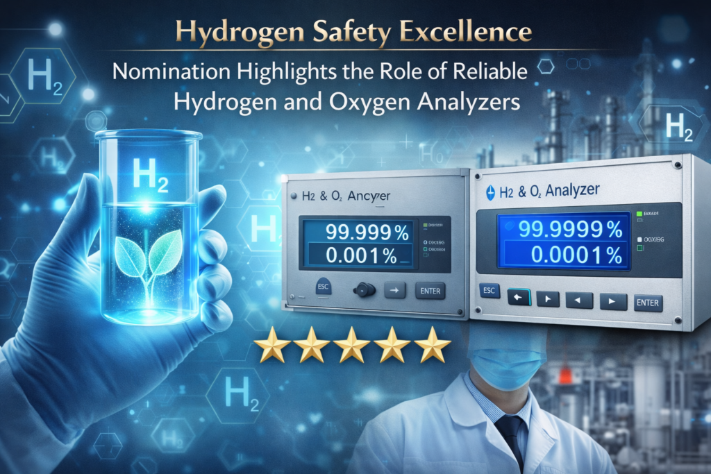 hydrogen safety excellence nomination highlights the role of reliable hydrogen and oxygen analyzers hydrogen safety excellence nomination highlights the role of reliable hydrogen and oxygen analyzers