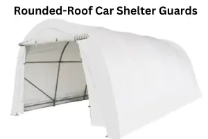 Why a rounded-roof car shelter guards a vehicle against the Australian sun, hail and rain