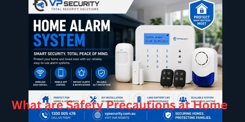 What are safety precautions at home alarm system